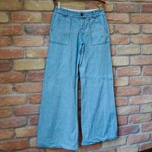 ETT: twa Railroad Stripe Wide-Leg Pants